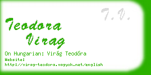 teodora virag business card