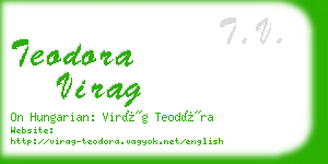 teodora virag business card